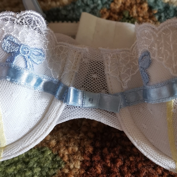 Rene Rofe White Lace Bra - Picture 3 of 14